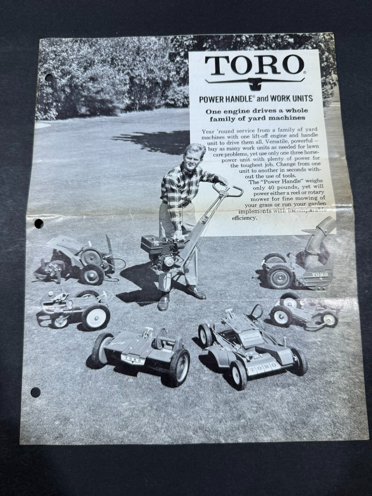 1967 Toro Lawnmower & Snowblower Brochures…..Lot of 2