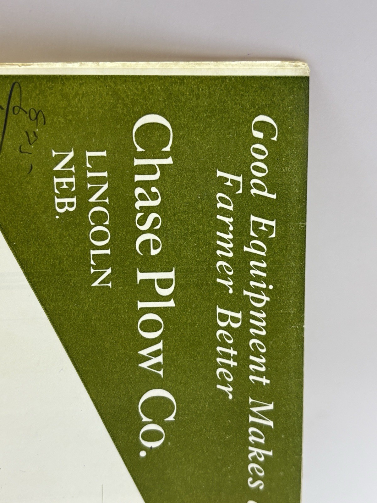 RARE 1920’s Chase Plow Co. Lincoln Nebraska NE Repair Brochures