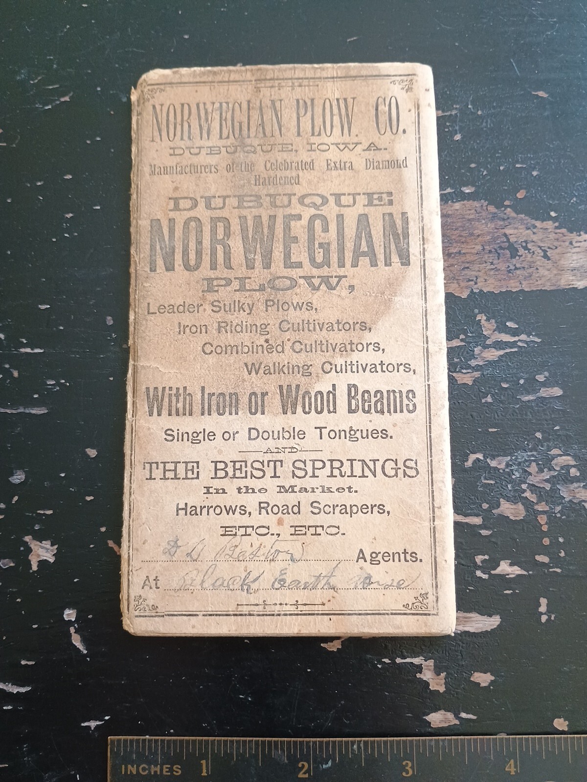 1884 Norwegian Plow Co. Dubuque Iowa Illustrated Catalogue Agricultura Equipment