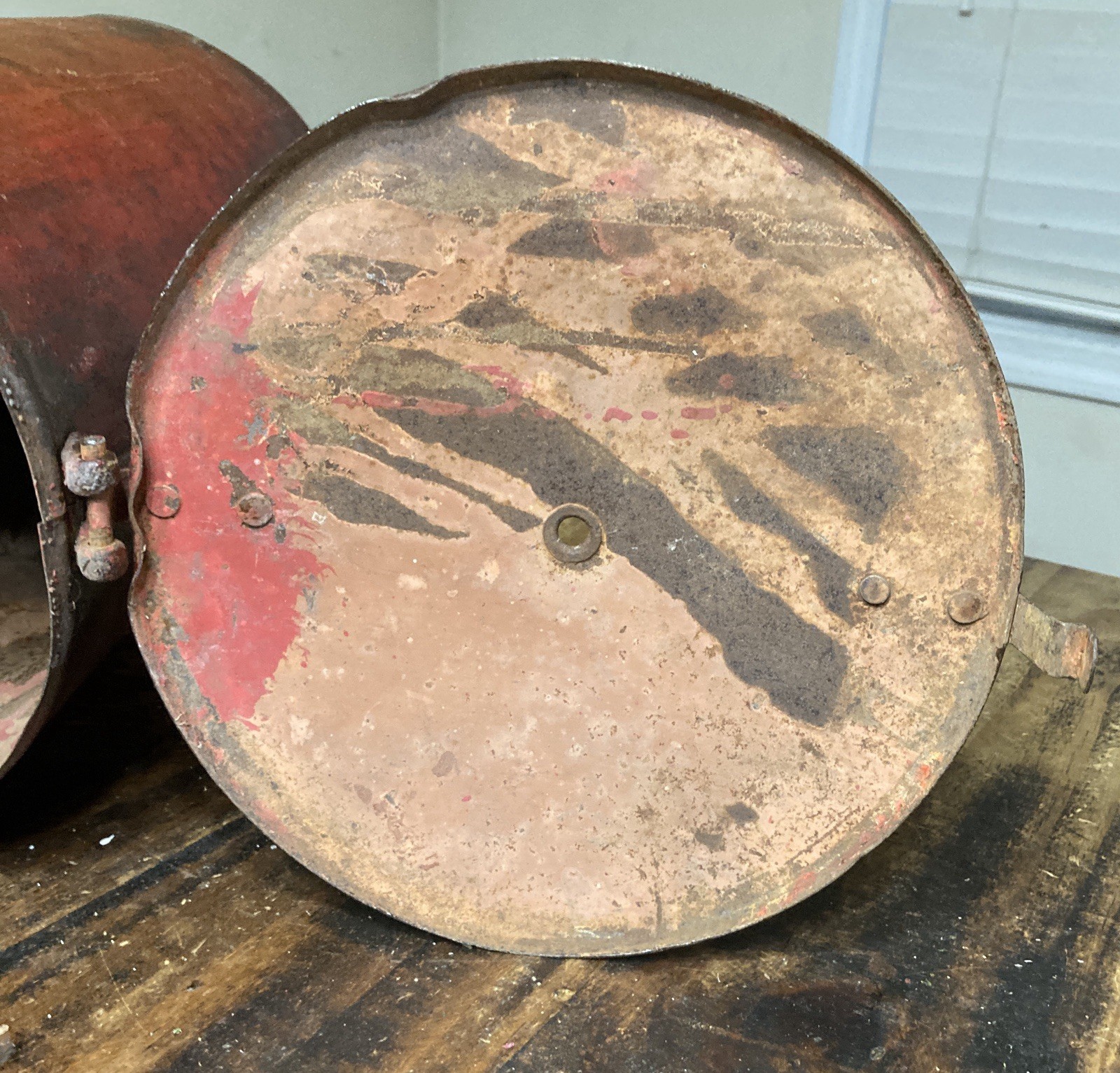 VERY RARE McCormick Twine Grain Binder Feeder Can 1800’s Antique HARD TO FIND