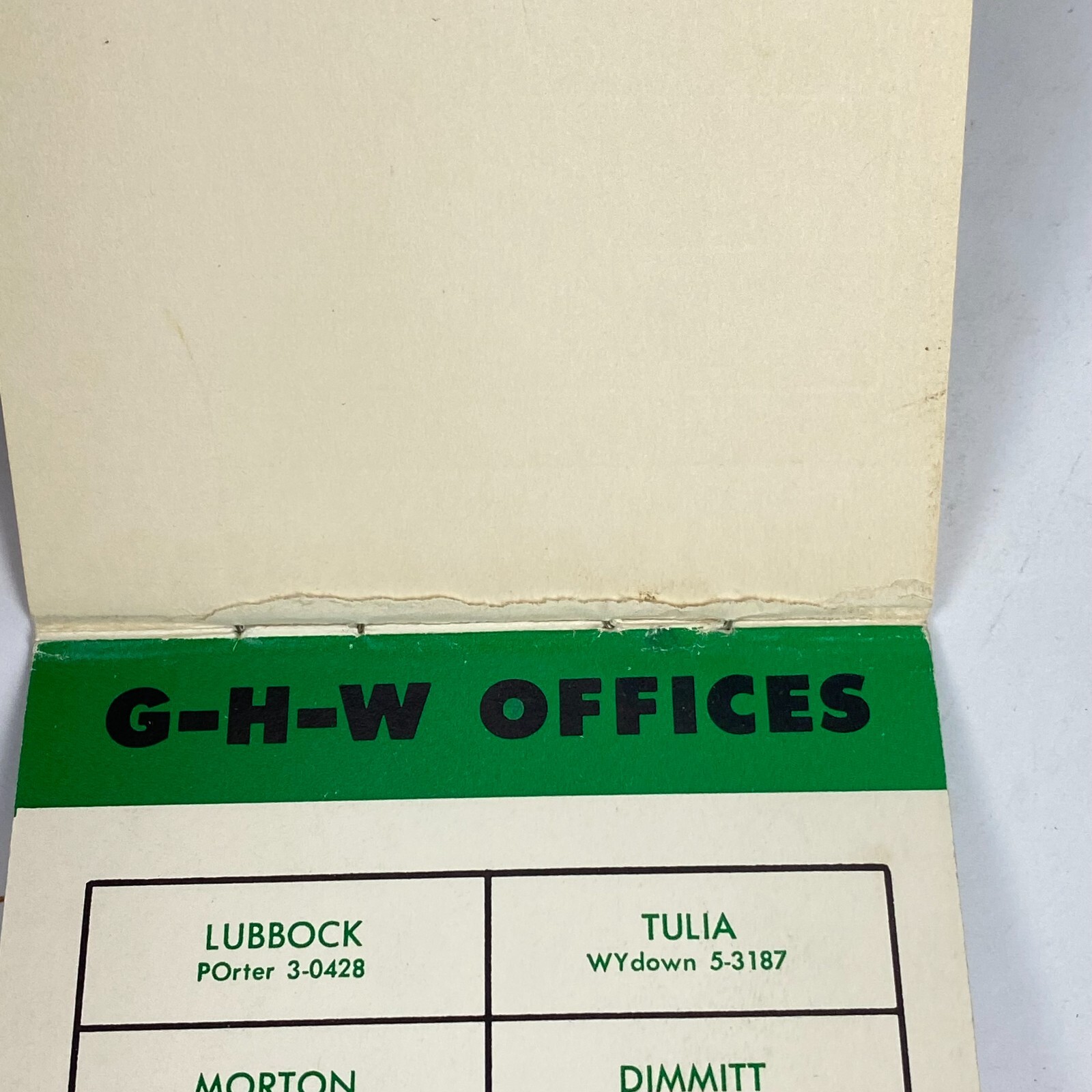 Pocket Note Pad Gifford Hill Western Irrigation Systems Advertising Vintage