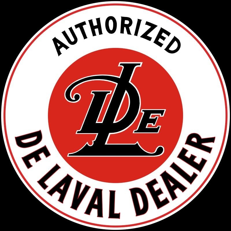 De Laval Authorized Dealer, Milking Equipment NEW METAL SIGN: 12″ Diameter Round