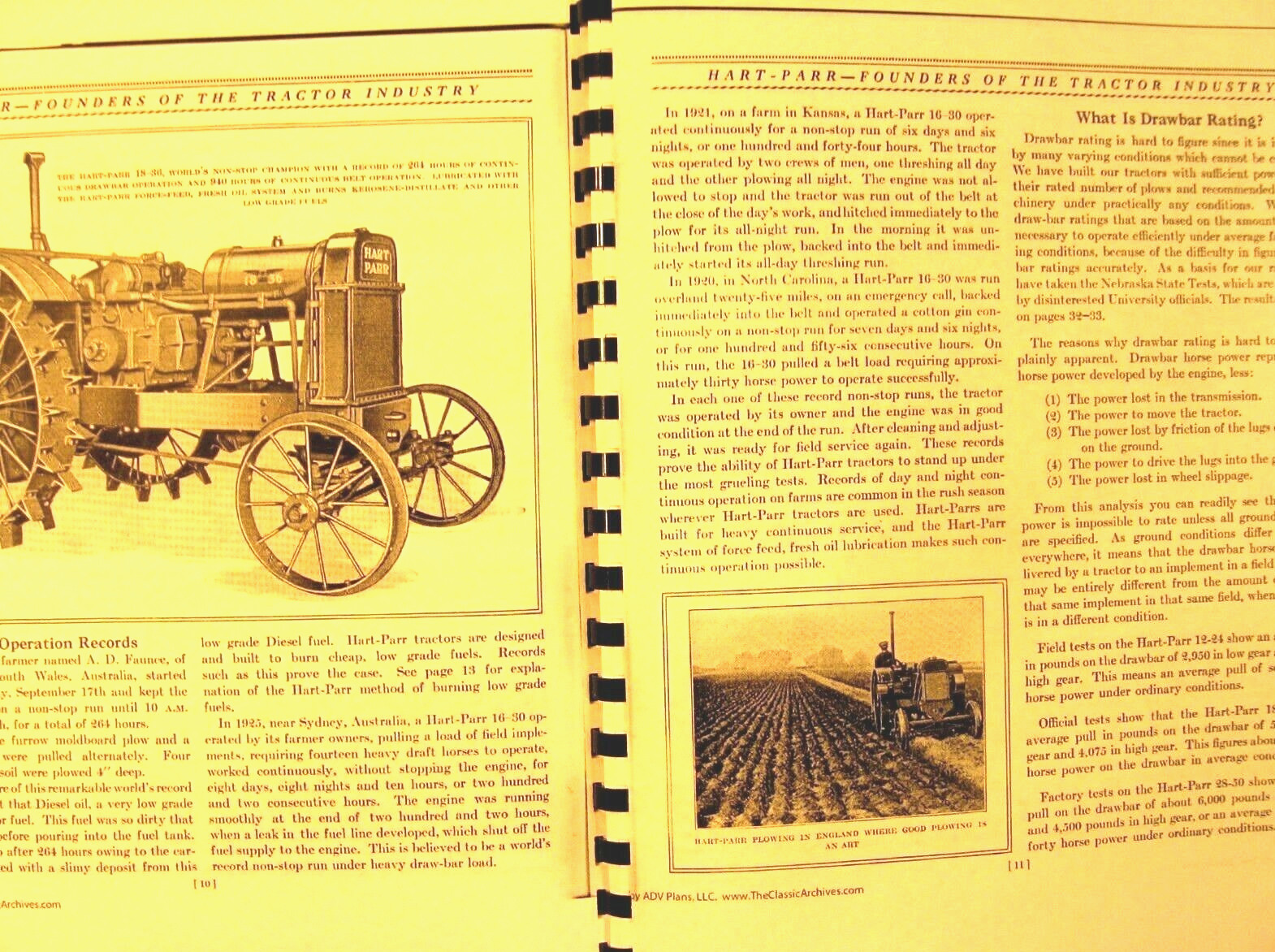 Hart-Parr Sales Manual the New Models as well as the old 69 Pgs.