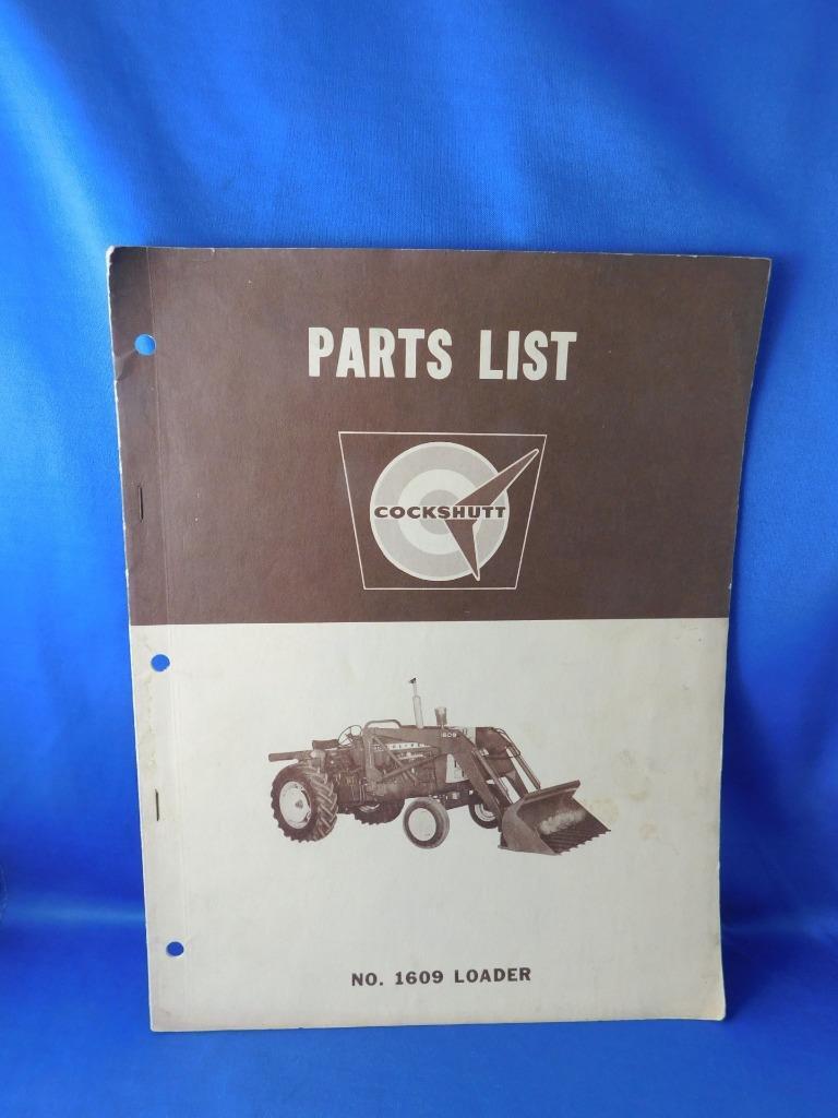 COCKSHUTT LOADER NO 1609 PARTS LIST FARM TRACTOR ATTACHMENT MACHINE VINTAGE