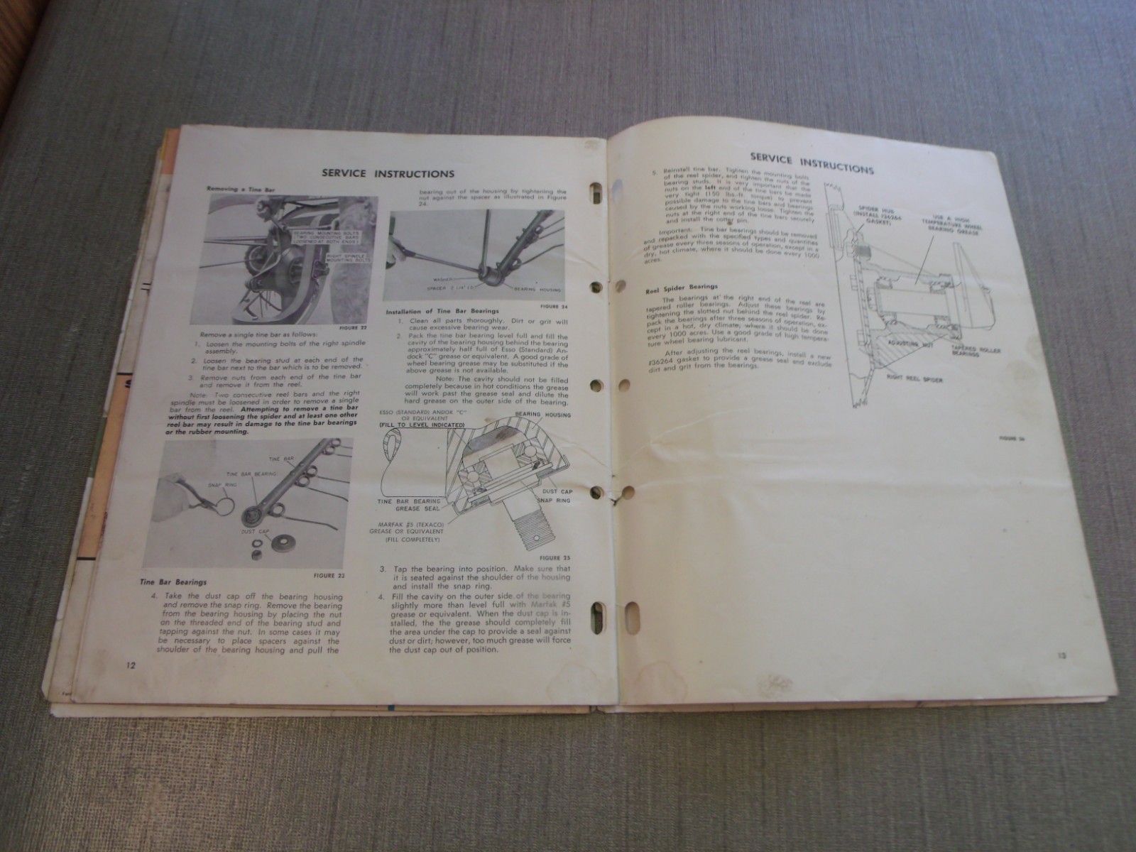 COLLECTIBLE NEW HOLLAND MODEL SUPER 55 ROLABAR RAKE OPERATING INSTRUCTIONS