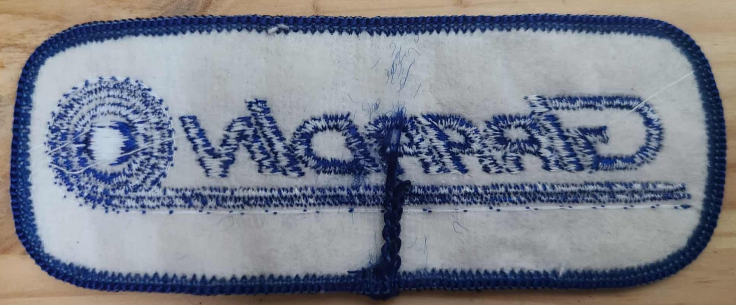 “Girardin Embroidered Patch Blue White Vintage Logo Badge Iron-On Sew On Collect