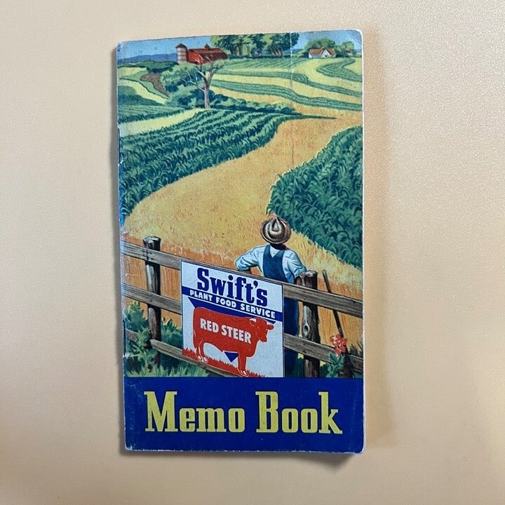 Vintage Swift’s Plant Food Service Pocket Book 1954 – 1955