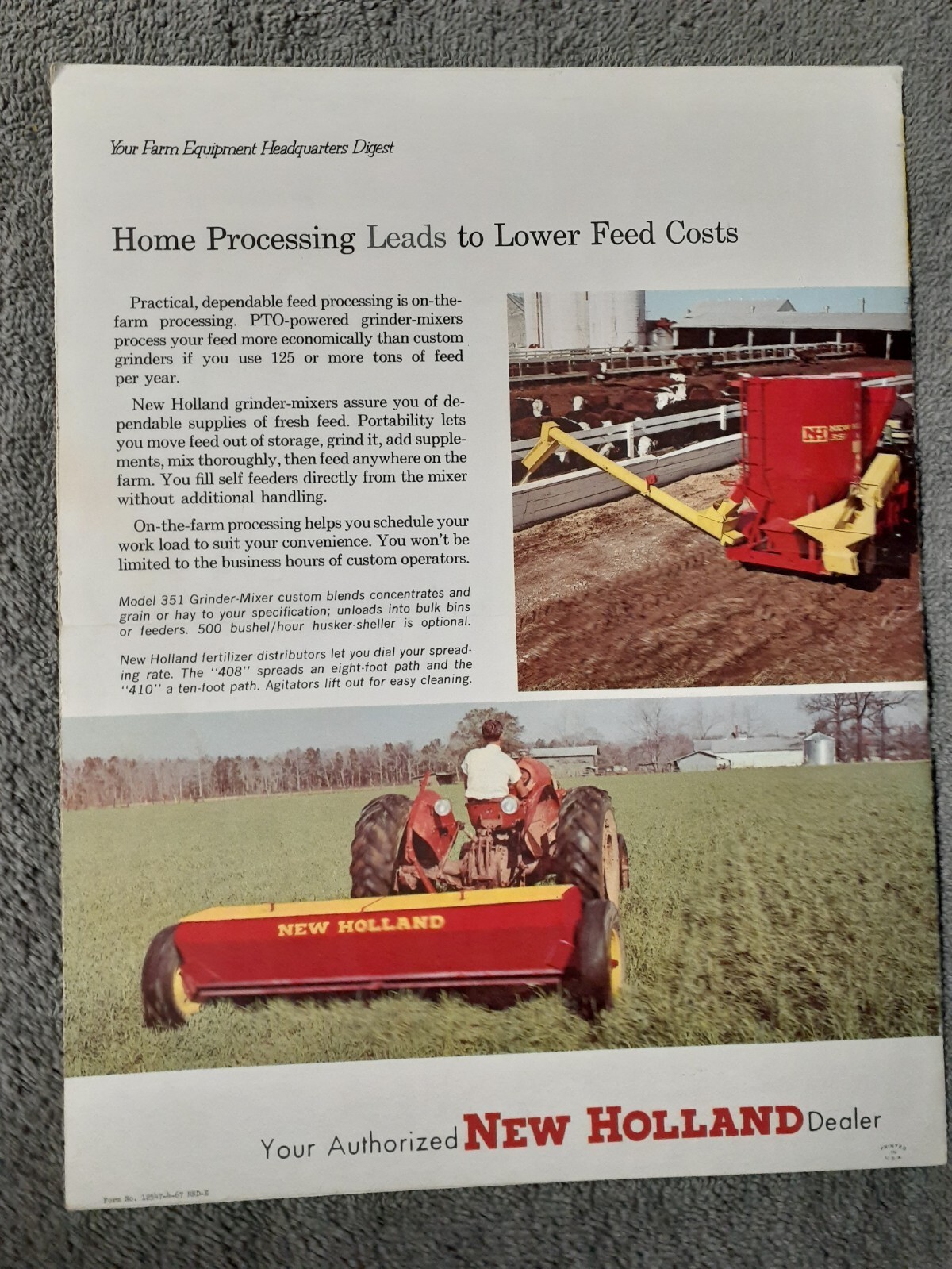New Holland News 1967, and Buchanan Farm Equipment News 1964-Lot of 2
