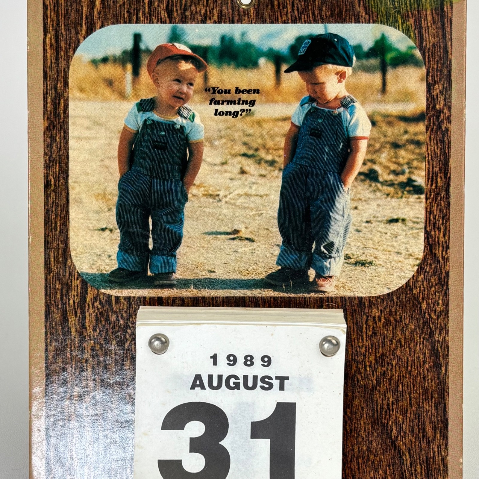 Vintage “You Been Farming Long?” Farm Country Kids 1989 Calendar John Thompson