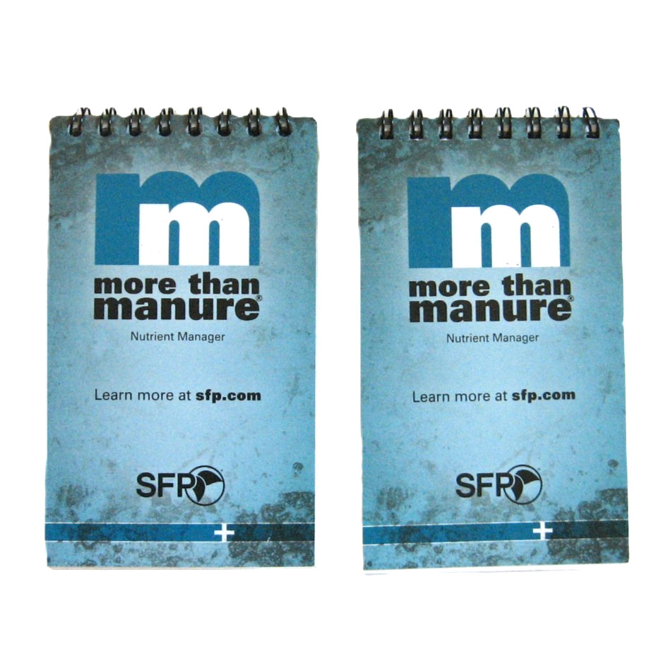 2 More Than Manure Product Info Note Pads Nutrient Manager Farm Crops 3″ x 5″