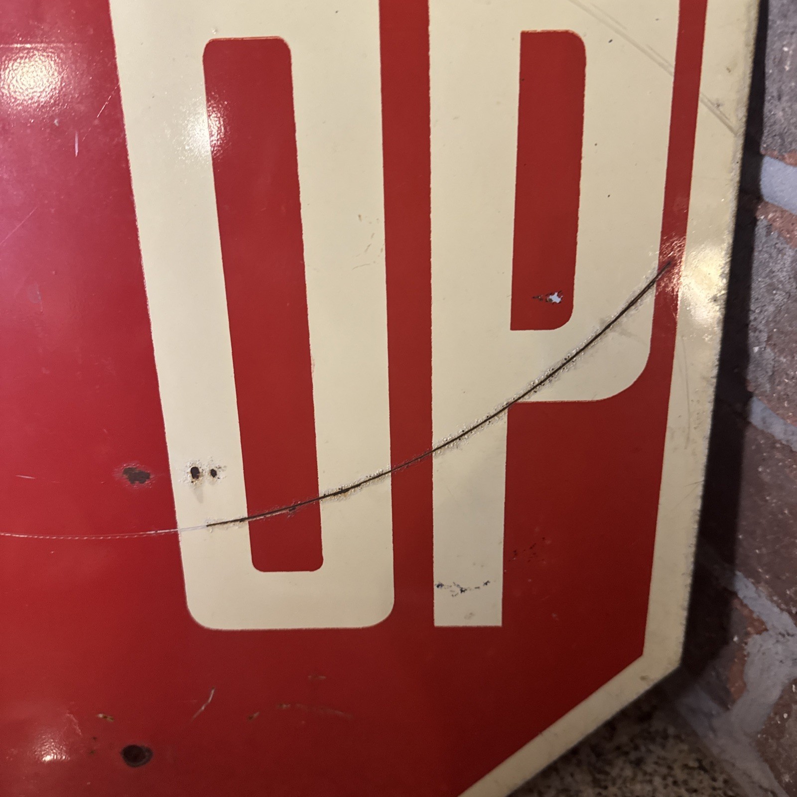 Vintage Farm Bureau & Stop Sign 15″ X 15″ Metal Sign Dekalb County Illinois