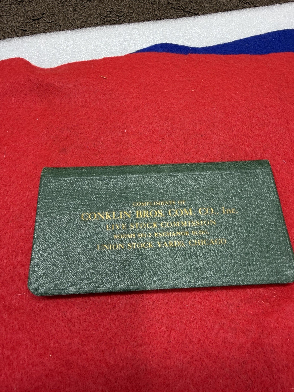 1934 Commission Company Miniature Pocket Note Pad Chicago Union Stickya