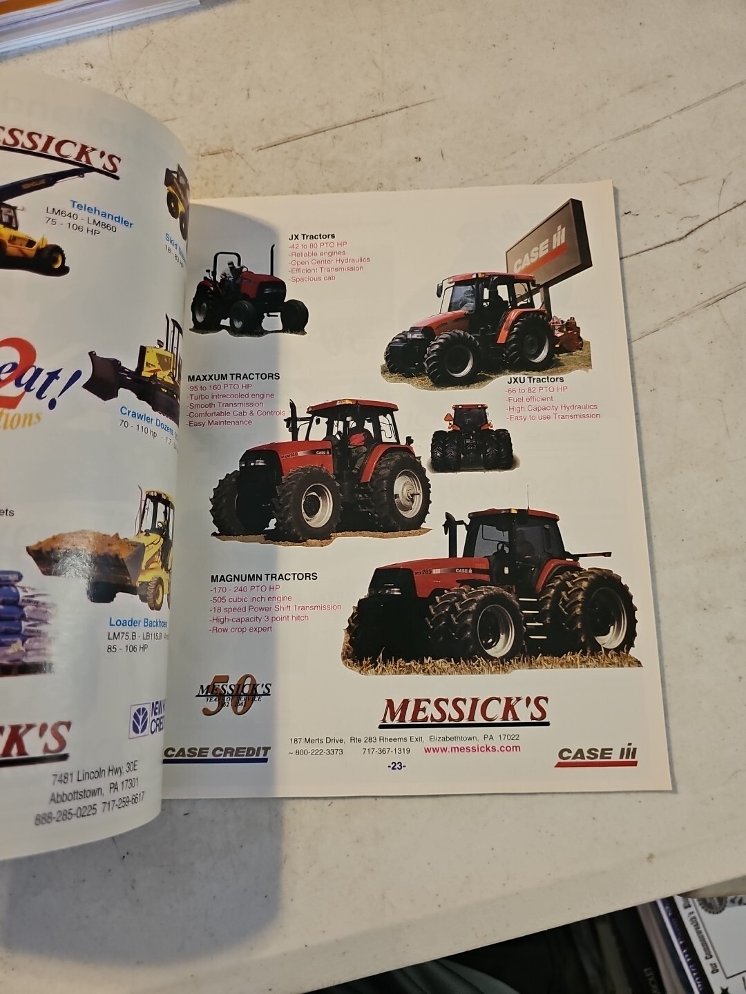 Messick’s Farm Equipment 50th Anniversary Catalog 2002. Pennsylvania