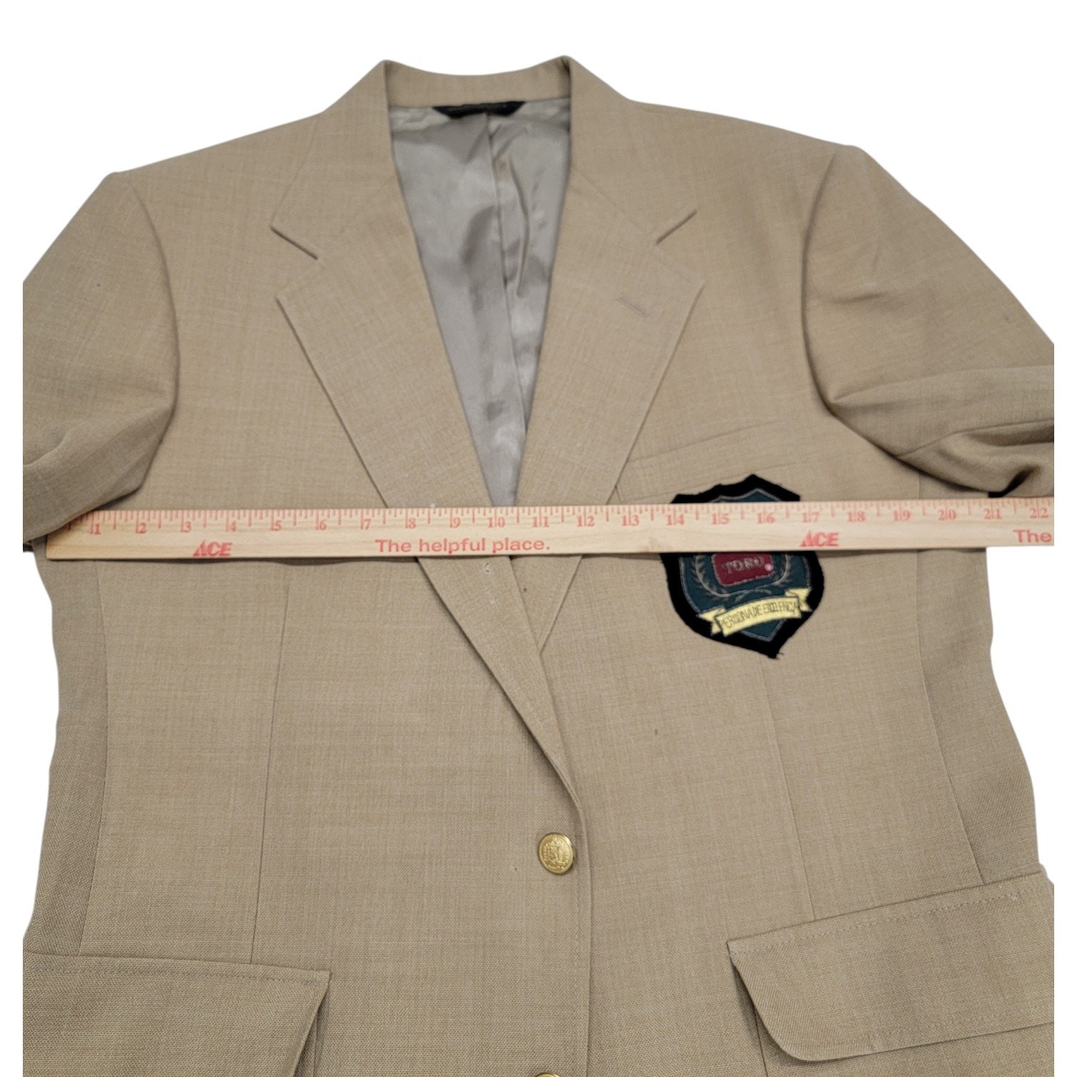 Vtg Toro Company Bullion Crest Blazer 42R Foursome Executive Award USA READ