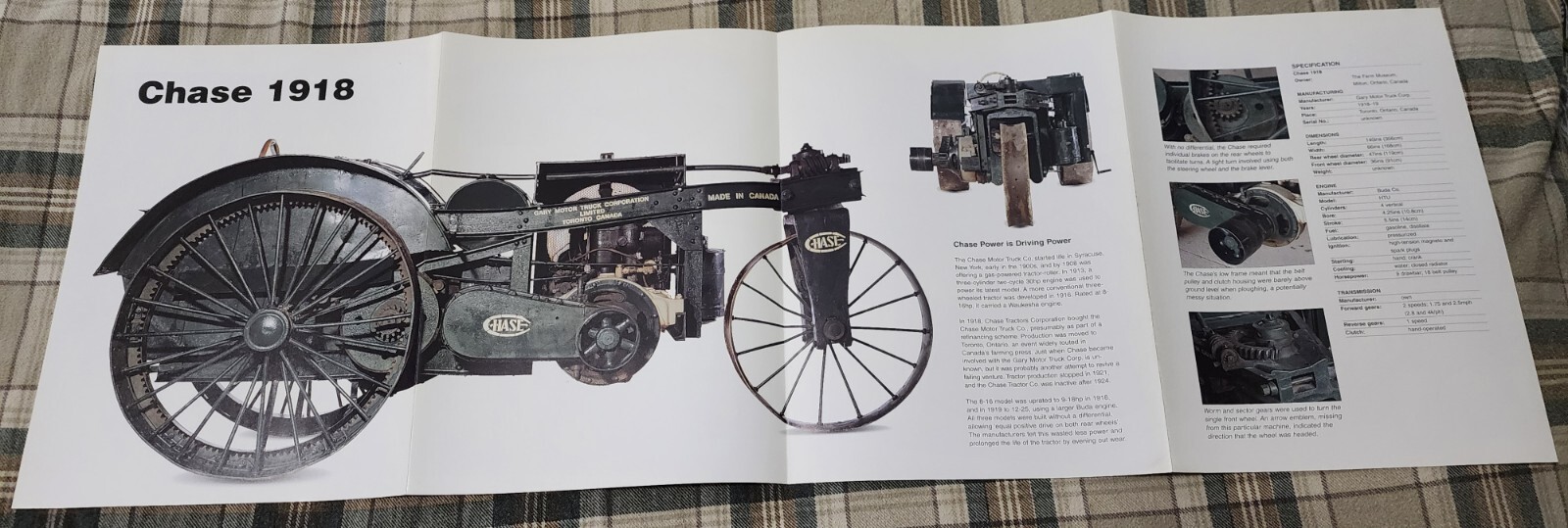 Chase Farm Tractor Poster Original Picture Out of Print Gift Wall Art Decor