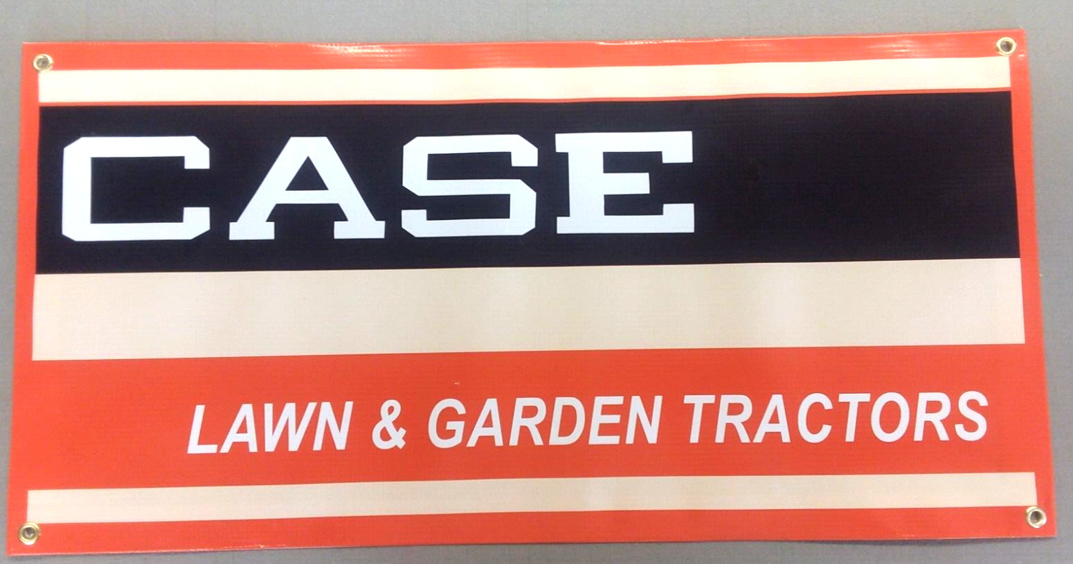 CASE LAWN AND GARDEN TRACTORS – BANNER- 48” X 24”