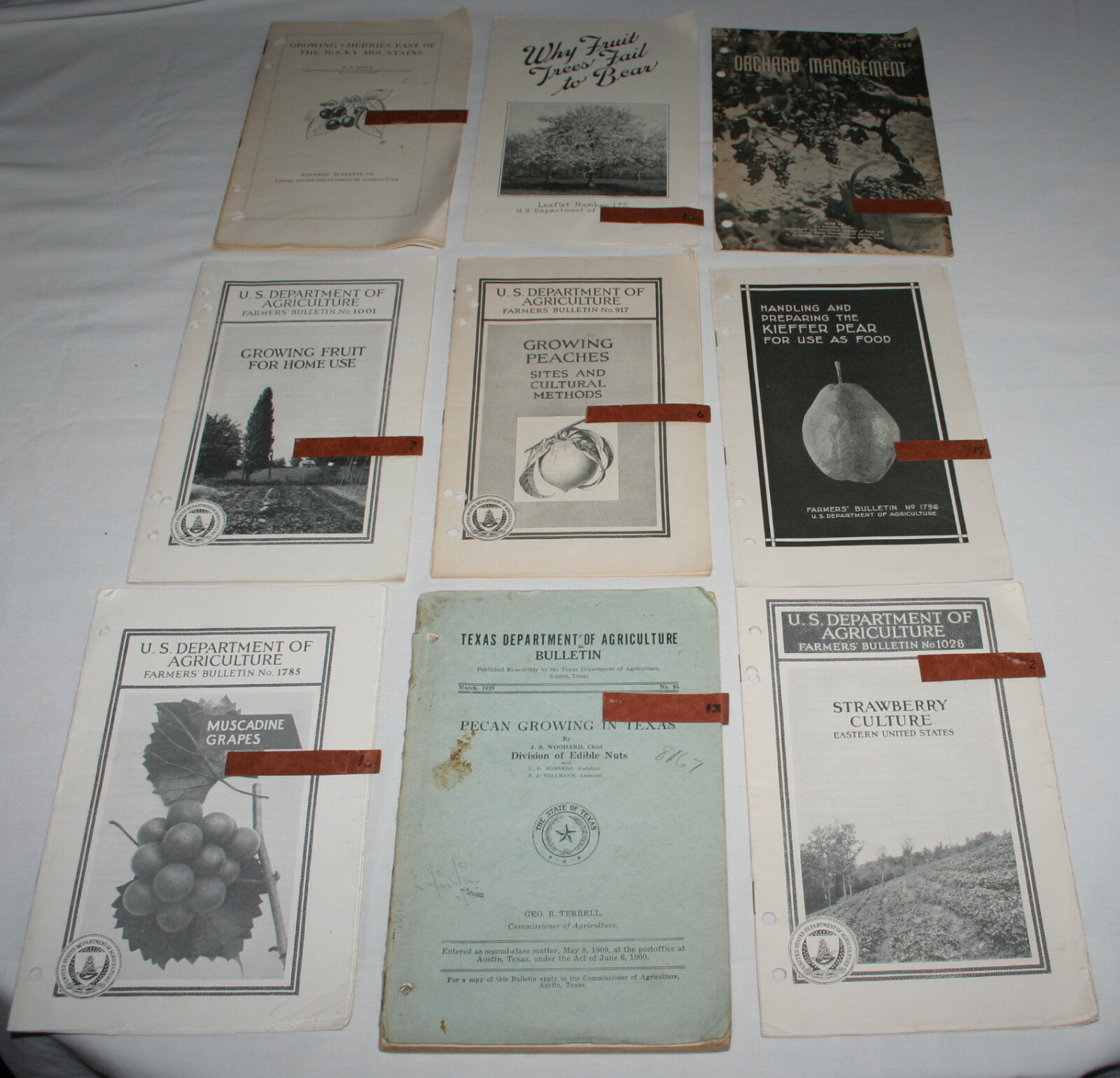 9 US Department of Agriculture lot of Farmer’s Bulletin