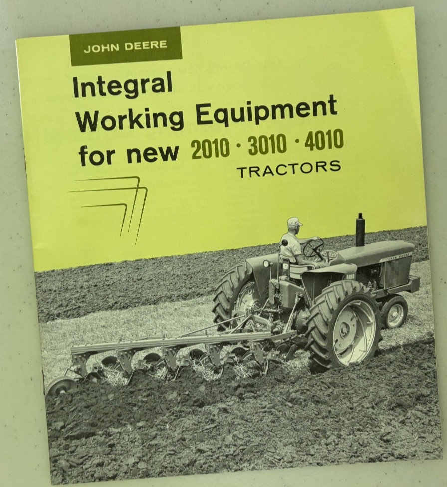 John Deere Matched Equipment For 2010 3010 4010 Tractor for 1960 Brochure DCPA26