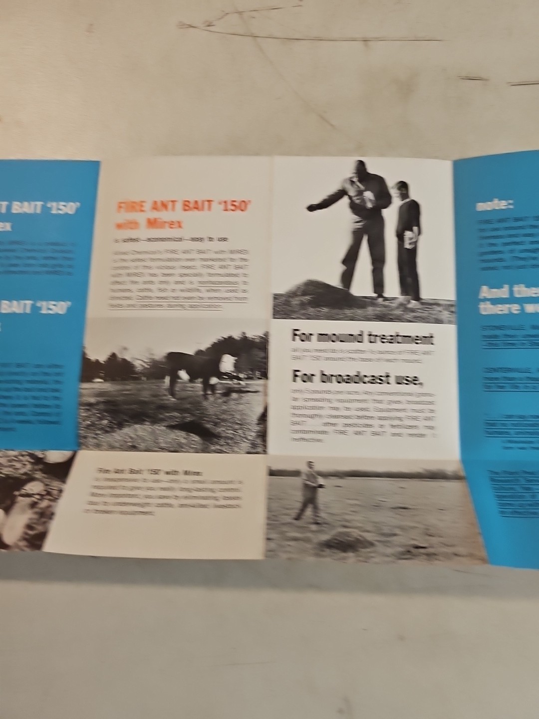 Vintage 1960’s Allied Chemical Fire Ant Bait 150 Brochure
