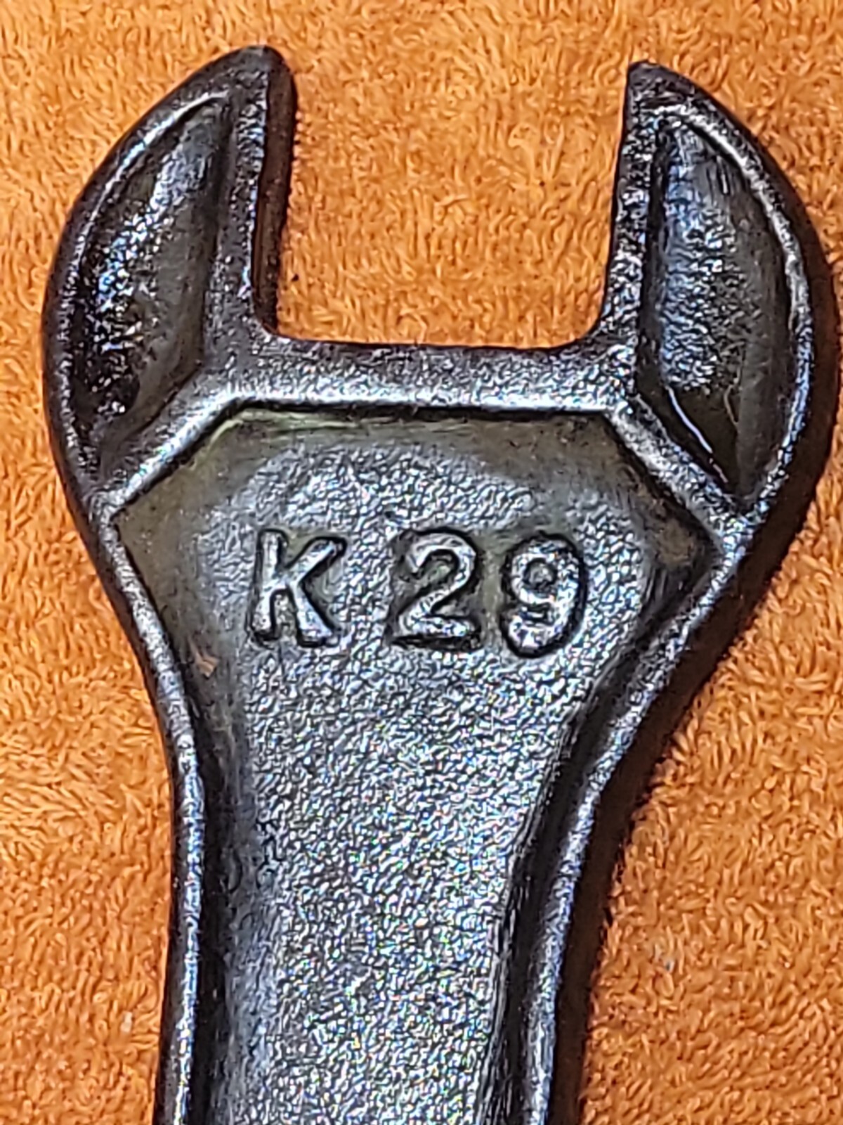 H•Vintage 14″ La Crosse Plow Co. K29 Wrench- Back Side Ruler Marked – Nice