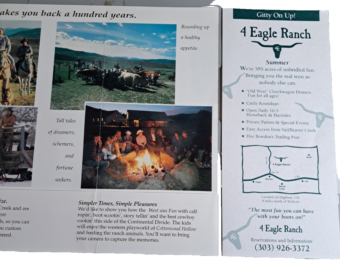 Brochure 4 Eagle Ranch Wolcott Colorado A Taste of the American West