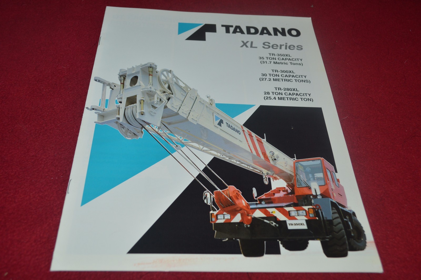 Tadano XL Series TR-350XL TR300XL TR-280XL Crane Dealer’s Brochure YABE16