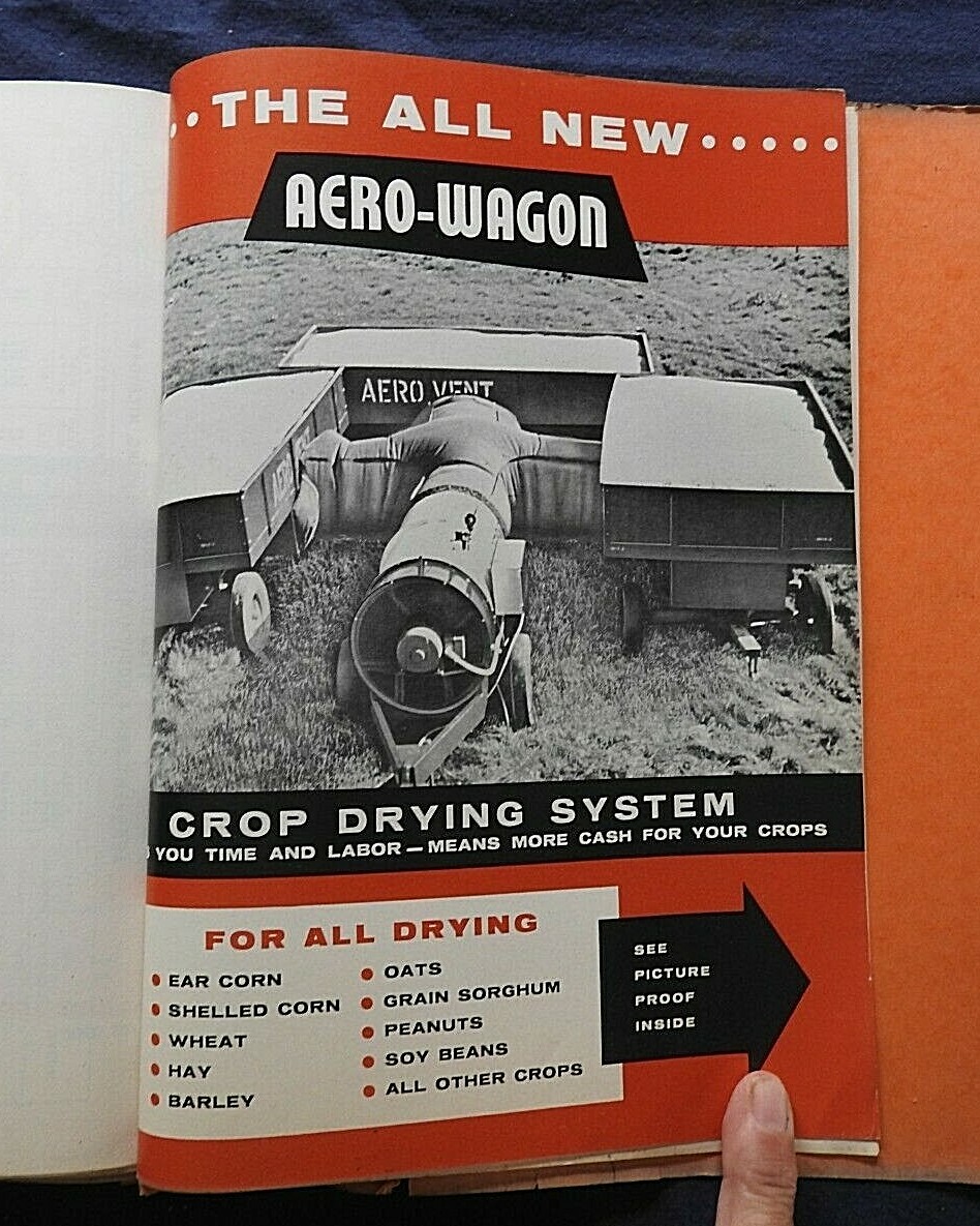 1958 Aerovent Crop Drying Systems Farm Grain Bins Portable Corn Bean Lansing MI