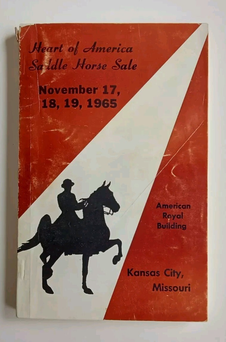 EQUESTRAIN SALE CATALOG KC MO AMERICAN ROYAL STOCKYARDS HEART OF AMERICA 1965