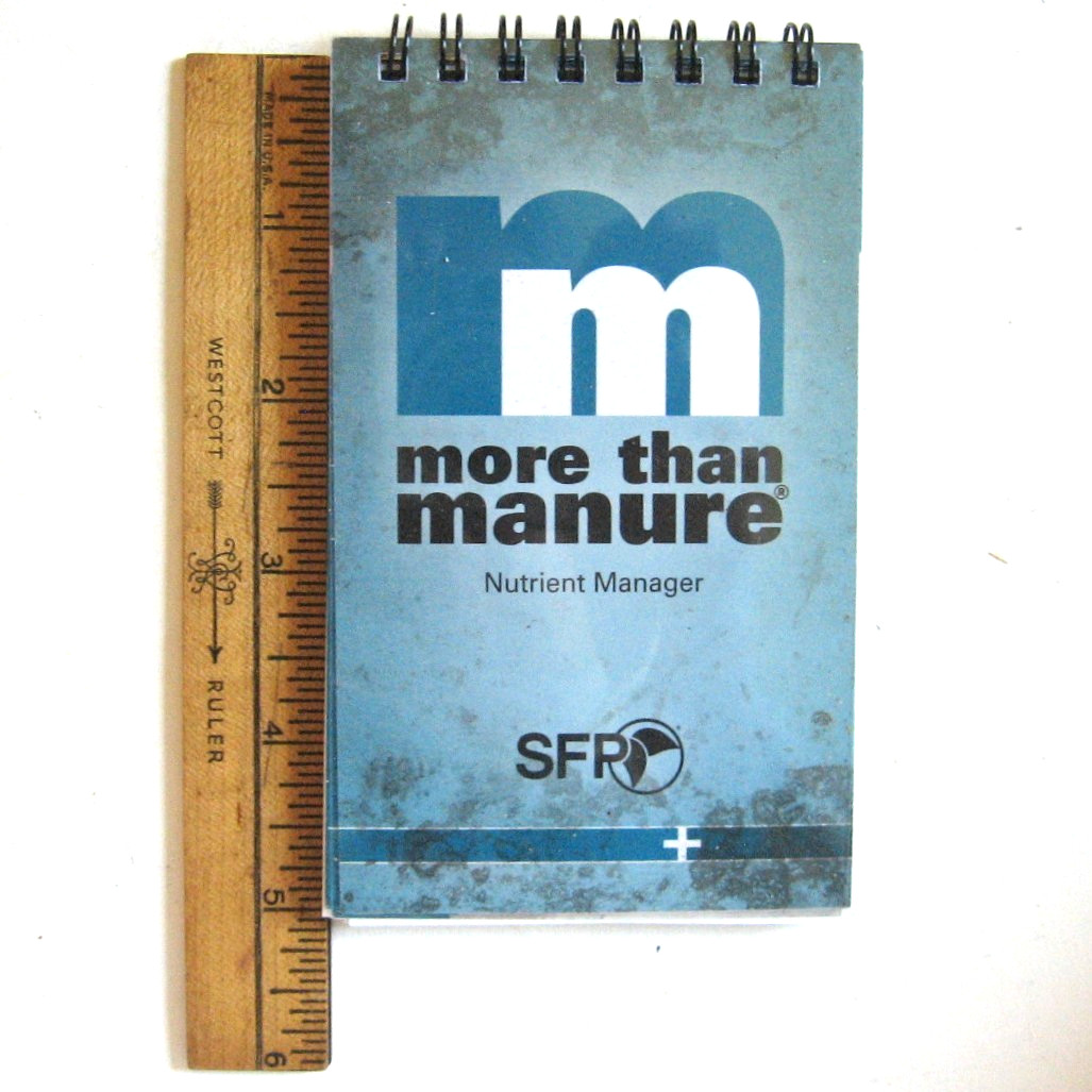 2 More Than Manure Product Info Note Pads Nutrient Manager Farm Crops 3″ x 5″
