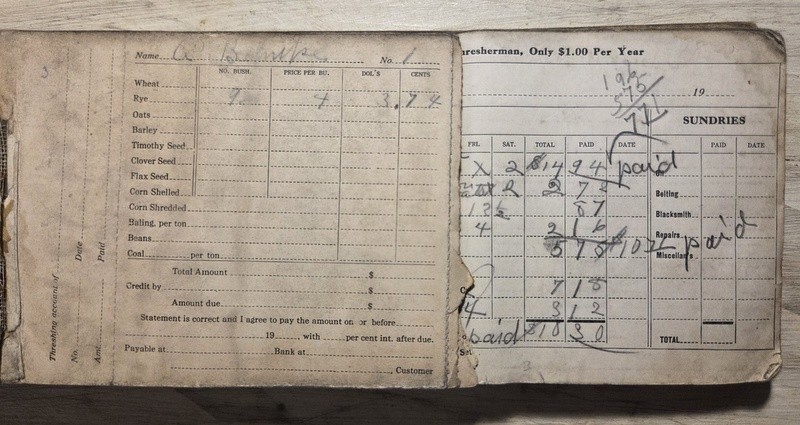 Vintage Reeves & Co Madison WI Wisconsin Threshing Machine Adv Farm Ledgers