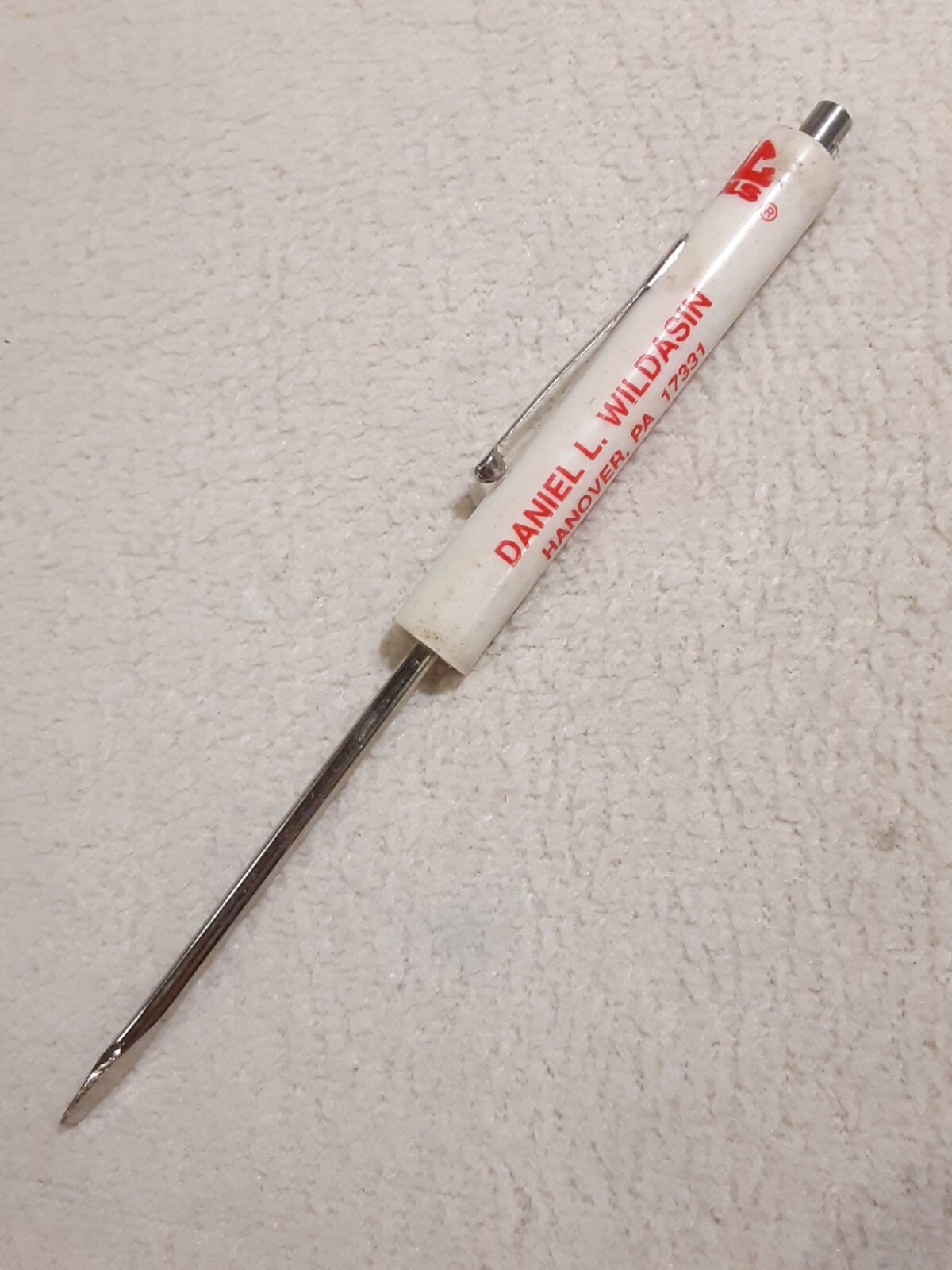 MAC TOOLS ADVERTISING POCKET SCREWDRIVER DANIEL WILDASIN HANOVER PA