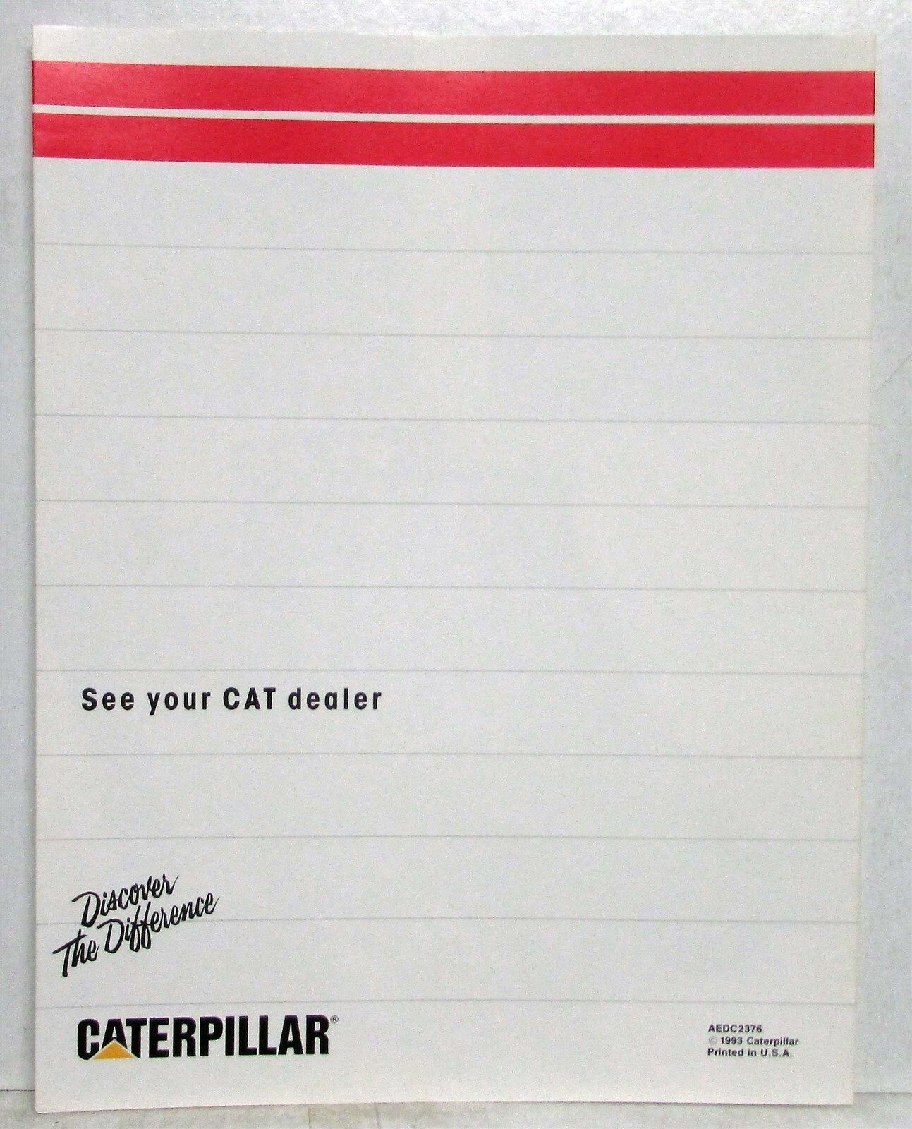 1993 Caterpillar B Series Backhoe Loader Specs Construction Sales Brochure