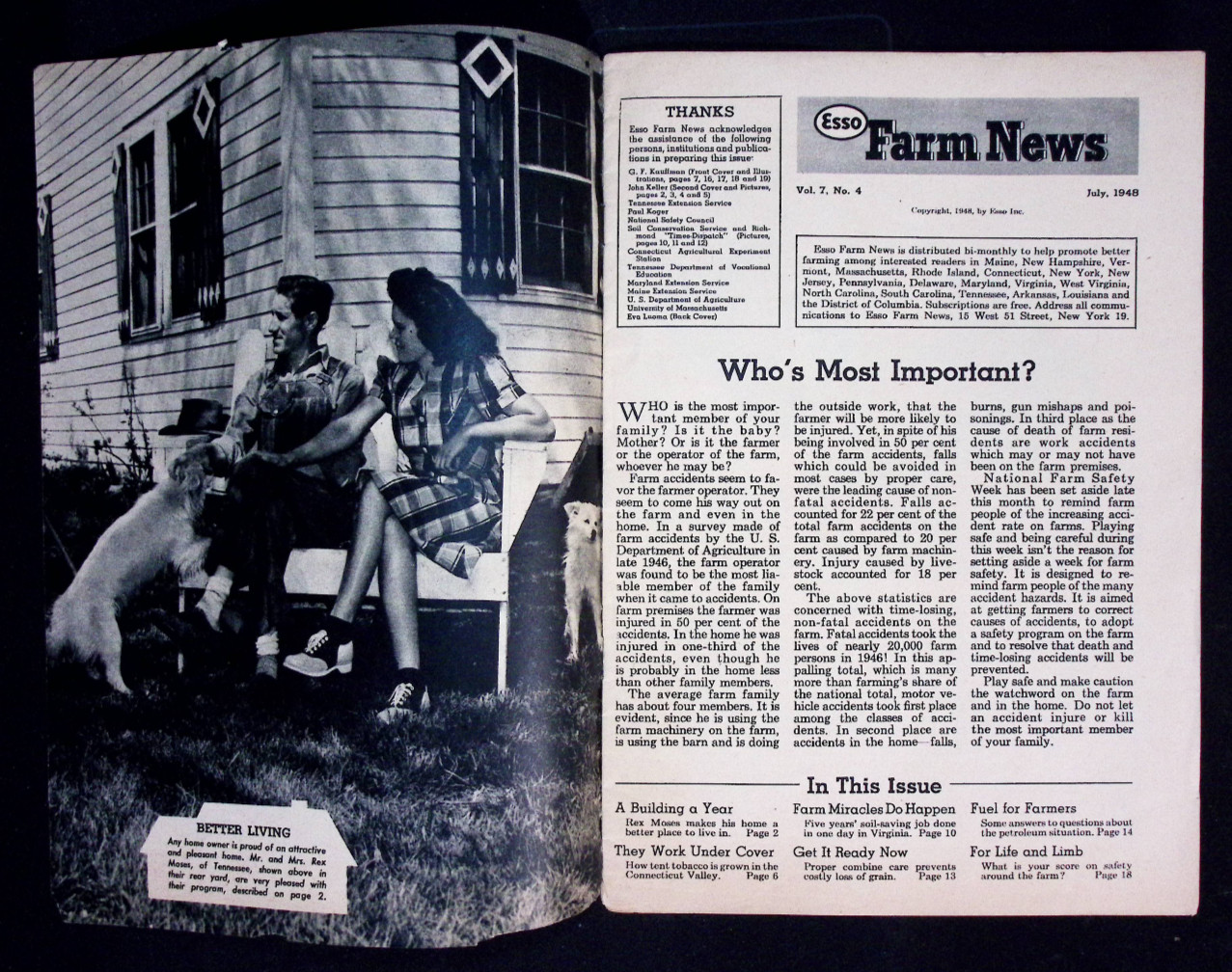 ESSO Farm News Magazine July 1948 Vintage Advertising Farming Publication