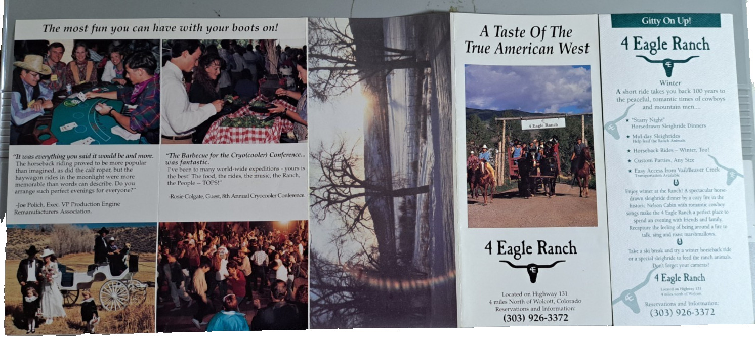 Brochure 4 Eagle Ranch Wolcott Colorado A Taste of the American West