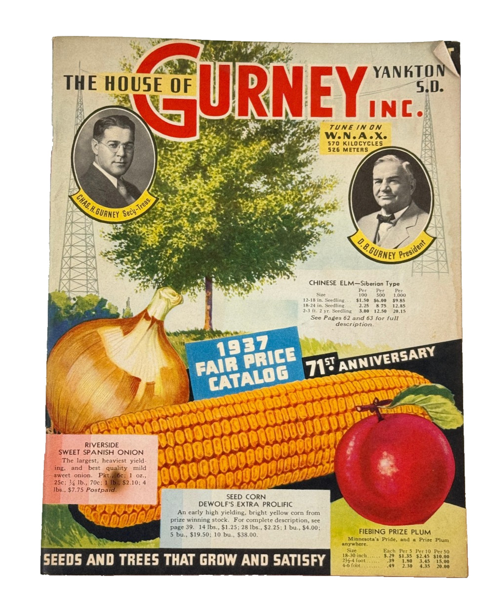 1937 House of Gurney Advertising Catalog Yankton South Dakota SD