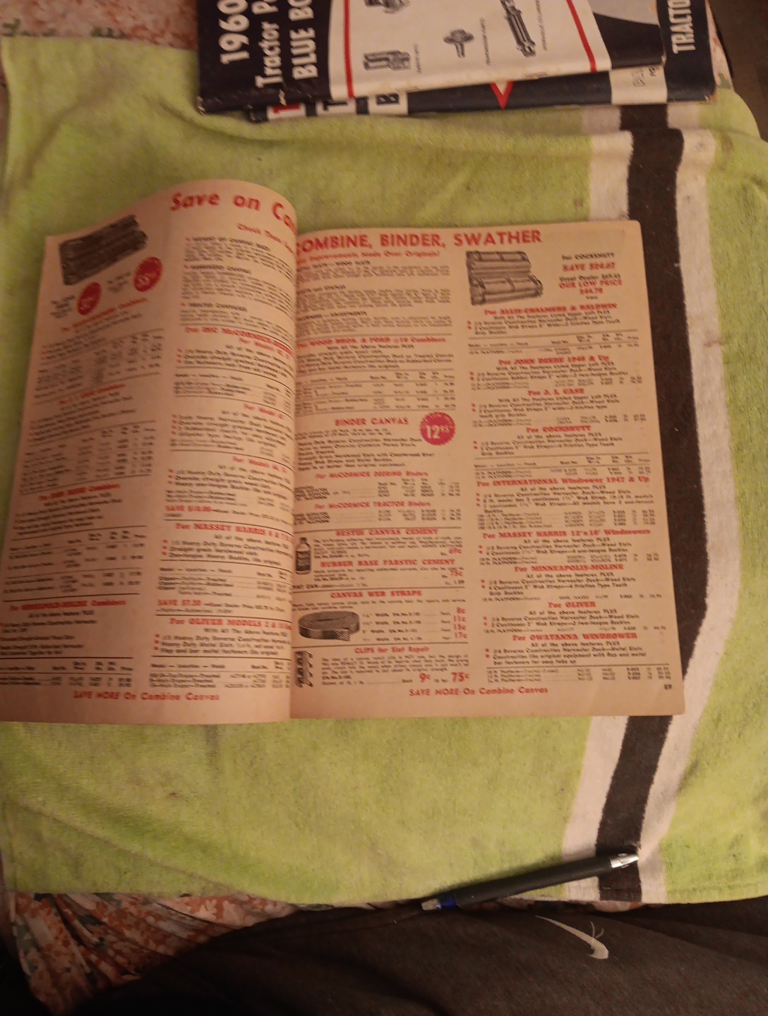 1960 Tractor SUPPLY COMPANY PART GUIDE Blue BOOK Agricultural Machinery Magazine