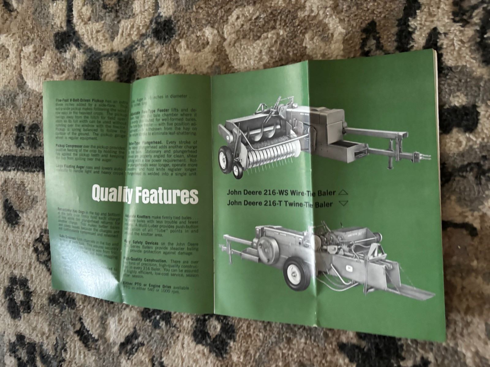 John Deere 216 Baler For 1963 Brochure DCPA26