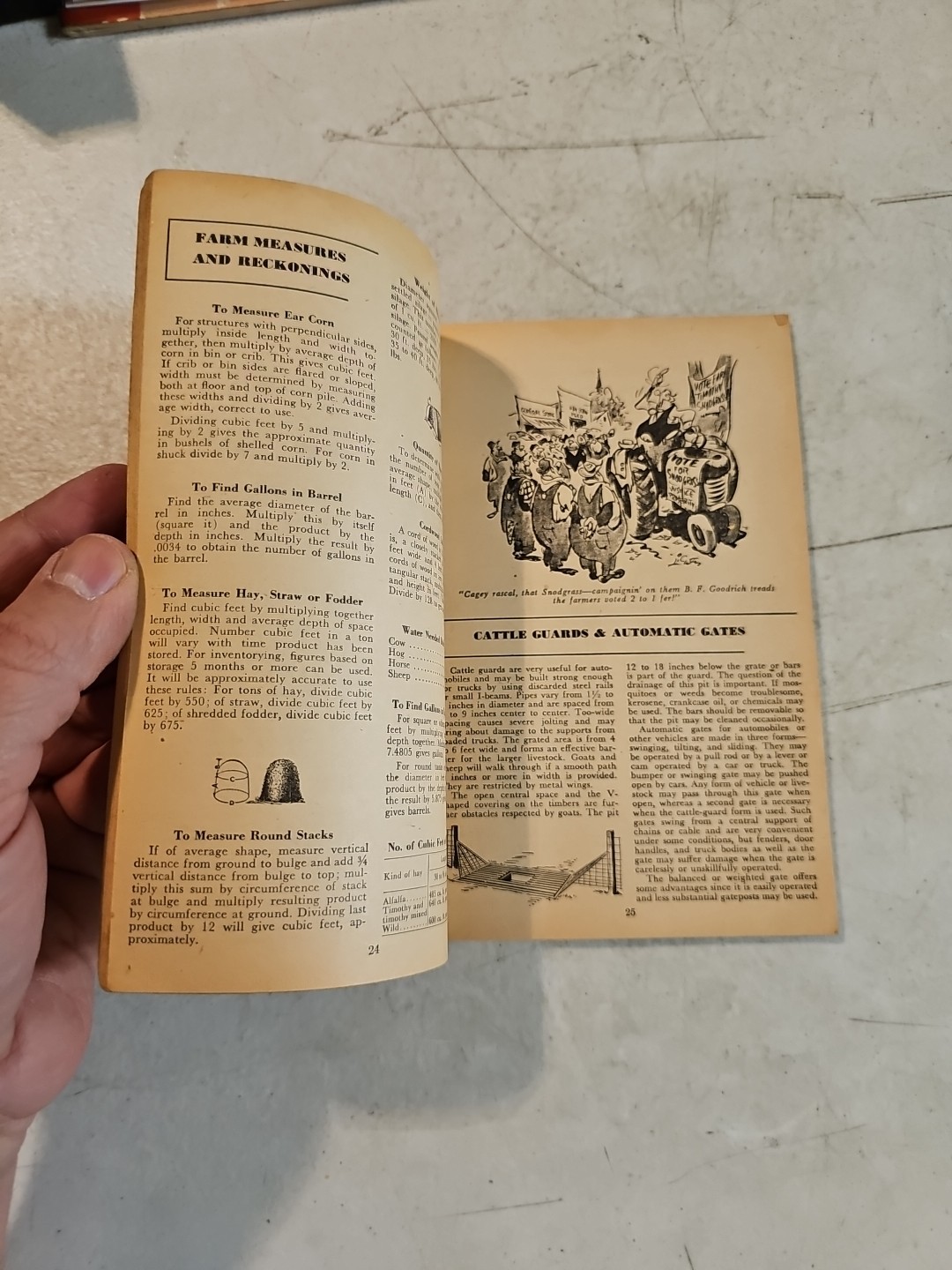 B F Goodrich Farmers Handbook And Almanac 1948. Missing Cover