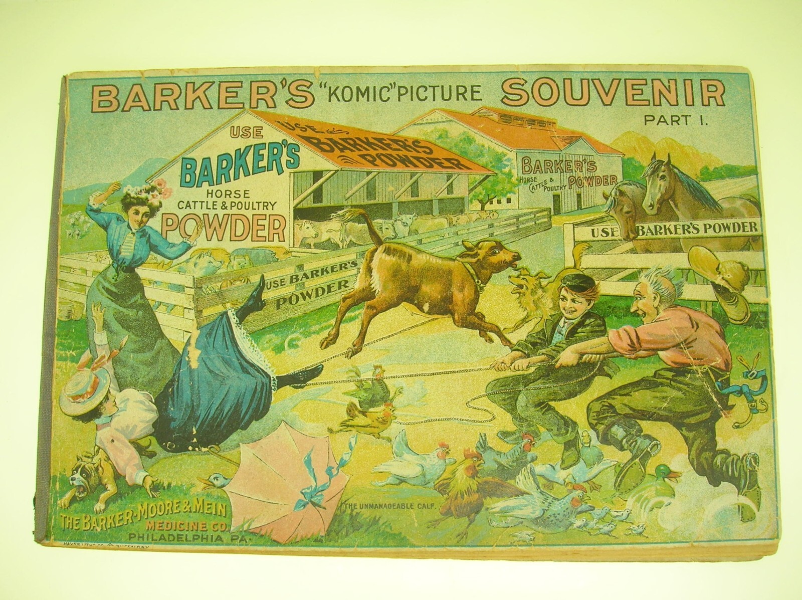 C. 1900 BARKER’S KOMIC PICTURE SOUVENIR PART 1,2,3 AND 4 – BLACK AMERICAN – B/O