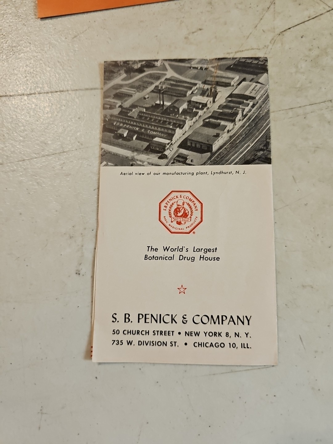 Vintage SB Penick & Co Malathion Roach Concentrate For Roach Control Brochure
