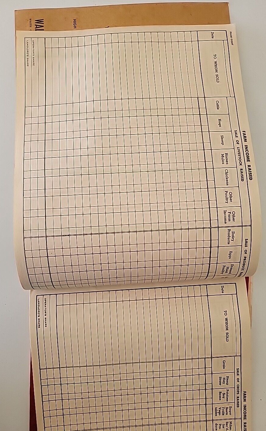 1940s Farm and Ranch Income Tax Record and Electric Light Farmstead AWESOME
