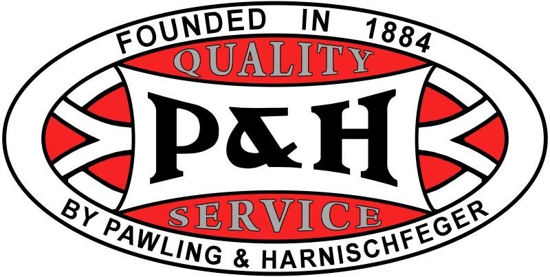 P&H Pawling & Harnischfeger Equipment NEW Sign 18″ Wide Diecut USA STEEL