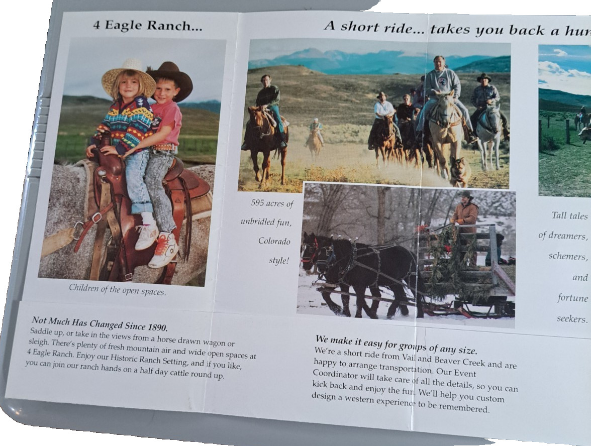 Brochure 4 Eagle Ranch Wolcott Colorado A Taste of the American West