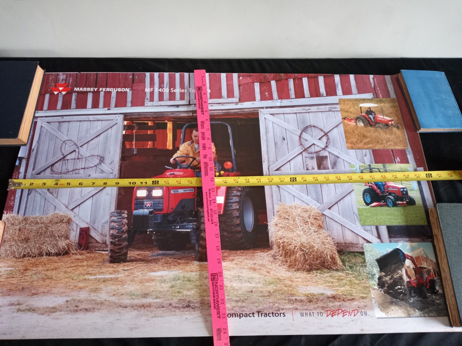 Vintage Massey Ferguson~1400 Series~Compact Tractor~Dealer Poster~ 24″ X 36″