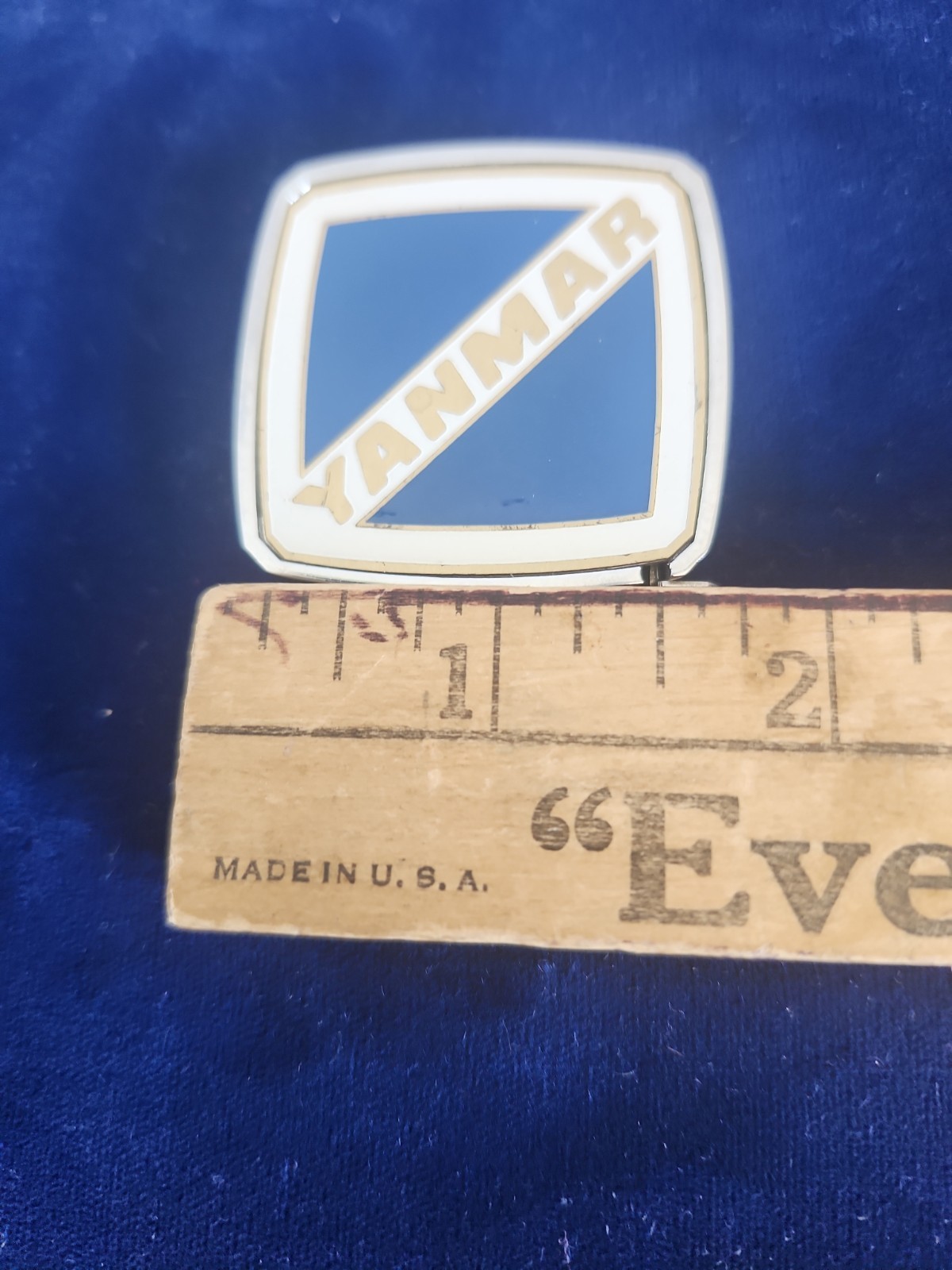 “YANMAR” PROMO;ADVERTISING MINI POCKET TAPE MEASURE; CM & NUMERIC MEASUREMENTS