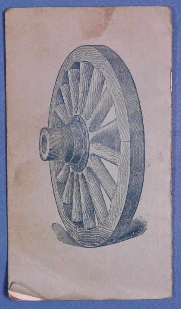 4 Early 1900’s A M Eames & Co Catalogs Carriage Wagon Cart Wheels S.Fram MA c345