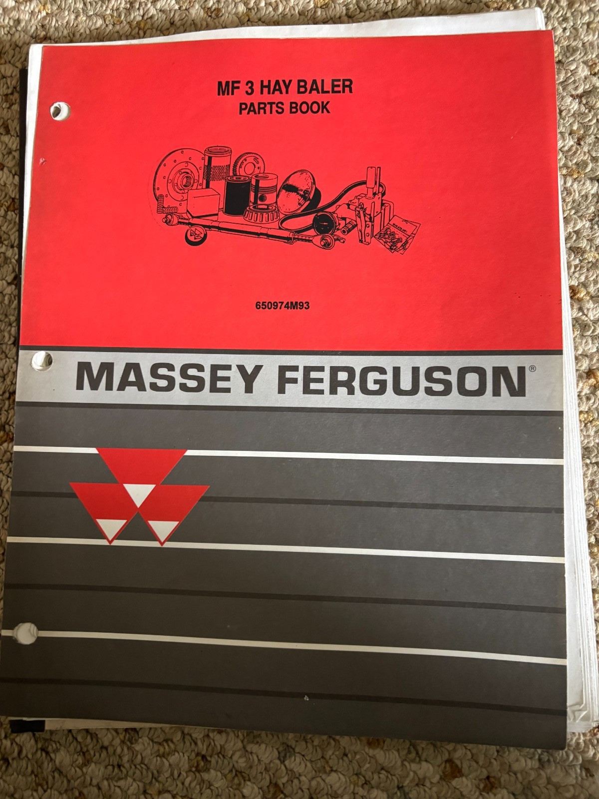 Massey Ferguson No. 3 Baler Parts Book Manual AMIL26