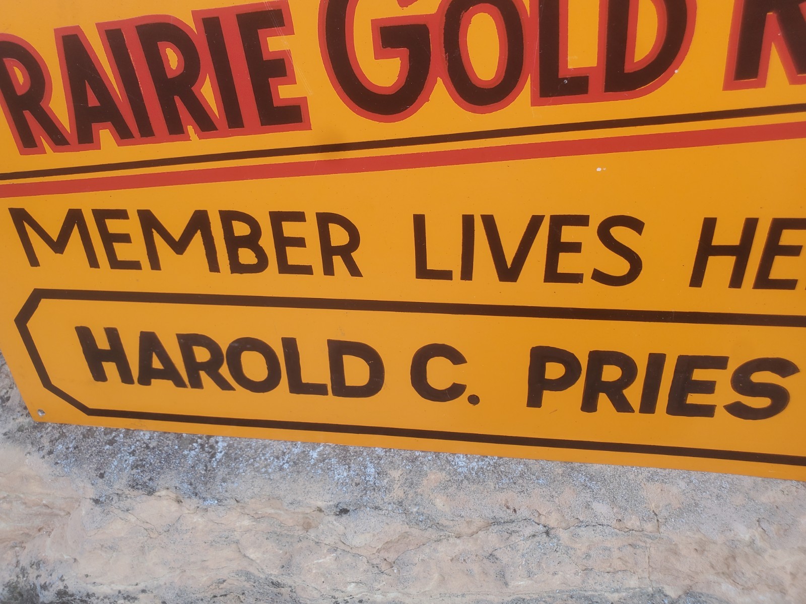 20″ X 14″ Metal Sign Welcome Another Prarie Gold Rush Member Tractor Magazine