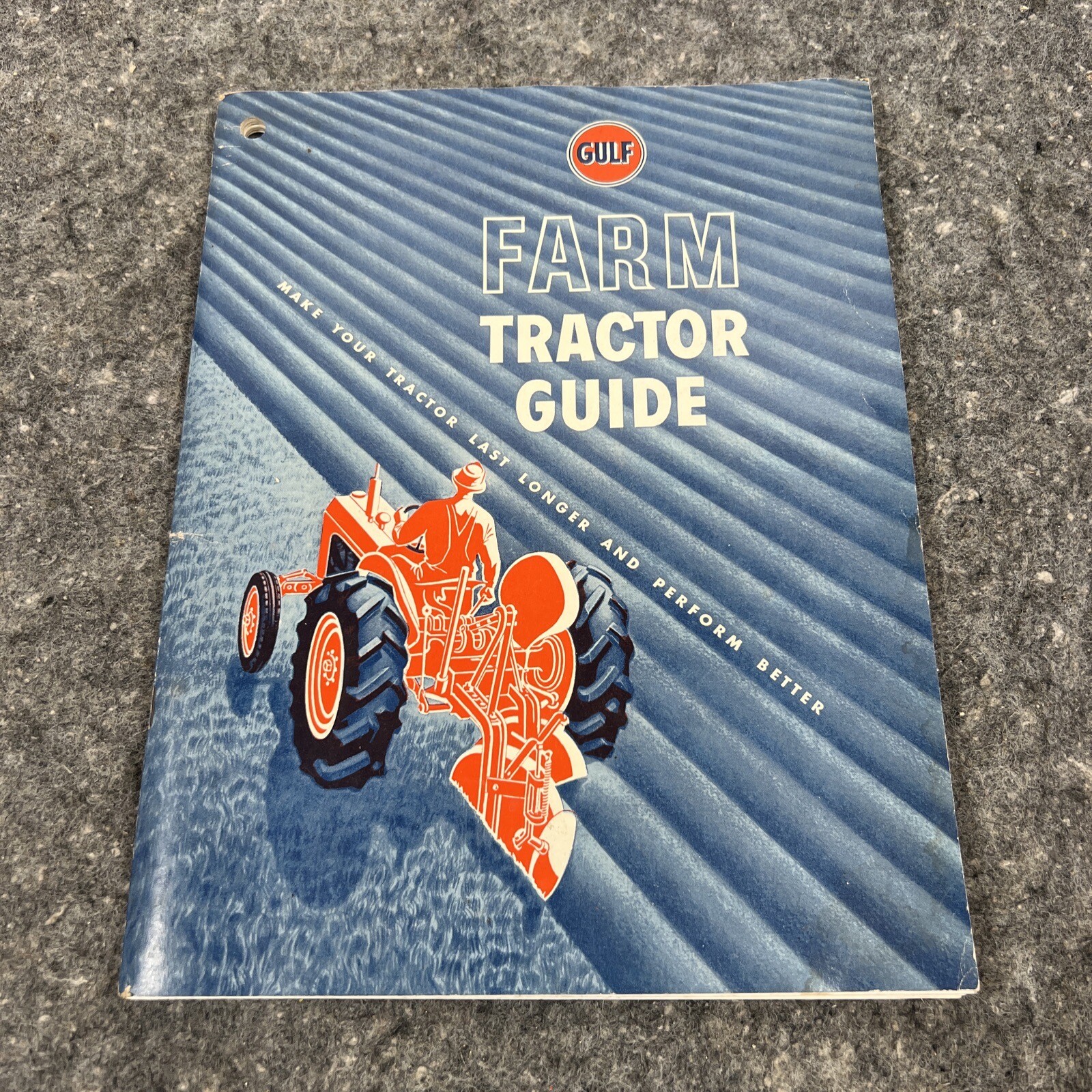 Vintage 1950’s Gulf Oil Corporation FARM Tractor Guide / Maintenance OEM