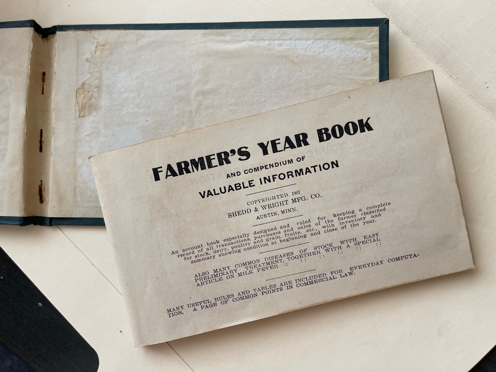 Old “Reed & Shelso Co. General Merchandise”, BROOTEN, MN Farmer’s Yearbook